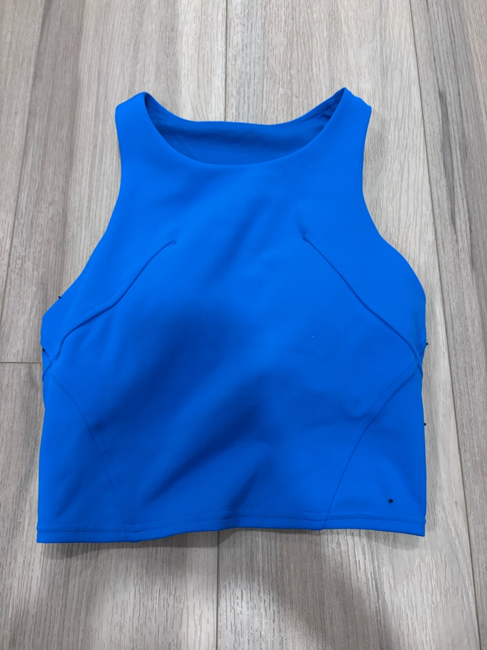 lululemon athletica Electric Blue Cropped High-Neck Tank